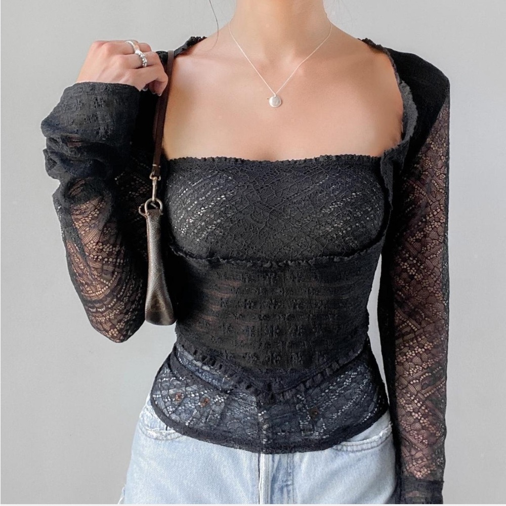 Free People My Party Lace Top